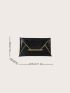 Crocodile Embossed Metal Decor Envelope Bag