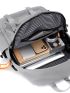 Men Letter Graphic Laptop Backpack