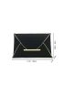Crocodile Embossed Metal Decor Flap Envelope Bag