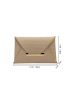 Crocodile Embossed Metal Decor Flap Envelope Bag