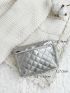 Metallic Argyle Quilted Coin Purse