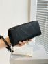 Geometric Embossed Long Wallet