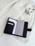 Metallic Letter Graphic Passport Case