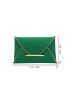 Metal Decor Flap Square Bag