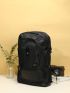 Men Minimalist Snap Button Travel Backpack