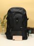 Men Minimalist Snap Button Travel Backpack