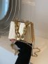 Mini Metallic Chain Box Bag