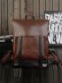 Men Two Tone Satchel Backpack