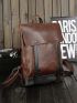Men Two Tone Satchel Backpack