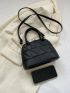 Quilted Double Handle Dome Bag