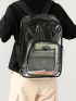 Heavy Duty Transparent Clear Purse Backpack See Through Clear Purse Bag For School, Concerts, Sports, Travel And Daily Use