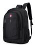 Men Metal Letter decor Functional Backpack