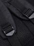 Men Metal Letter decor Functional Backpack