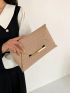 Crocodile Embossed Envelope Bag