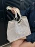 Sequin Decor Shoulder Tote Bag