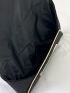 Contrast Binding Metal Decor Envelope Bag