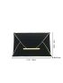 Crocodile Embossed Metal Decor Flap Envelope Bag