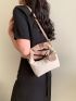 Two Tone Ruched Detail Hobo Bag With Bag Charm