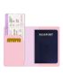 Metallic Letter Graphic Passport Case