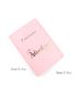 Metallic Letter Graphic Passport Case