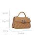 Quilted Detail Flap Square Bag