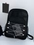 Men Drawstring Design Casual Daypack