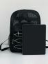 Men Drawstring Design Casual Daypack
