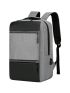Men Two Tone USB Charging Port Laptop Backpack