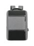 Men Two Tone USB Charging Port Laptop Backpack