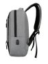 Men Two Tone USB Charging Port Laptop Backpack