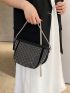 Studded Decor Chain Bucket Bag