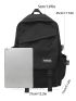 Men Letter Patch Decor Laptop Backpack
