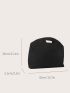 Large Clutch Bag Fashionable Crocodile Embossed Polyester