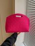 Large Clutch Bag Fashionable Crocodile Embossed Polyester