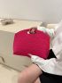 Large Clutch Bag Fashionable Crocodile Embossed Polyester