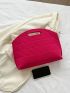 Large Clutch Bag Fashionable Crocodile Embossed Polyester