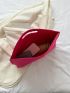 Large Clutch Bag Fashionable Crocodile Embossed Polyester