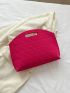 Large Clutch Bag Fashionable Crocodile Embossed Polyester
