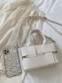Braided Detail Square Bag