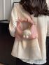 Mini Minimalist Hobo Bag With Bag Charm