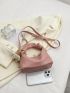 Mini Minimalist Hobo Bag With Bag Charm