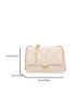 Quilted Pattern Chain Square Bag