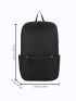 Men Letter Patch Decor Fashion Backpack