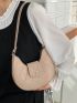 Geometric Pattern Hobo Bag