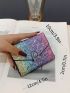 Ombre Sequin Decor Small Wallet