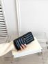 Metal Decor Long Wallet