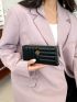 Metal Decor Long Wallet