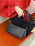 PU Crocodile Baguette Bag Women New Fashion Handbag Zipper Retro Underarm Bag