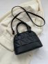 Quilted Double Handle Dome Bag