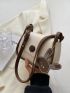 Mini Minimalist Flap Square Bag With Bag Charm